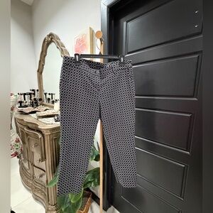 Hilary Radley Black and White Geometric Pants